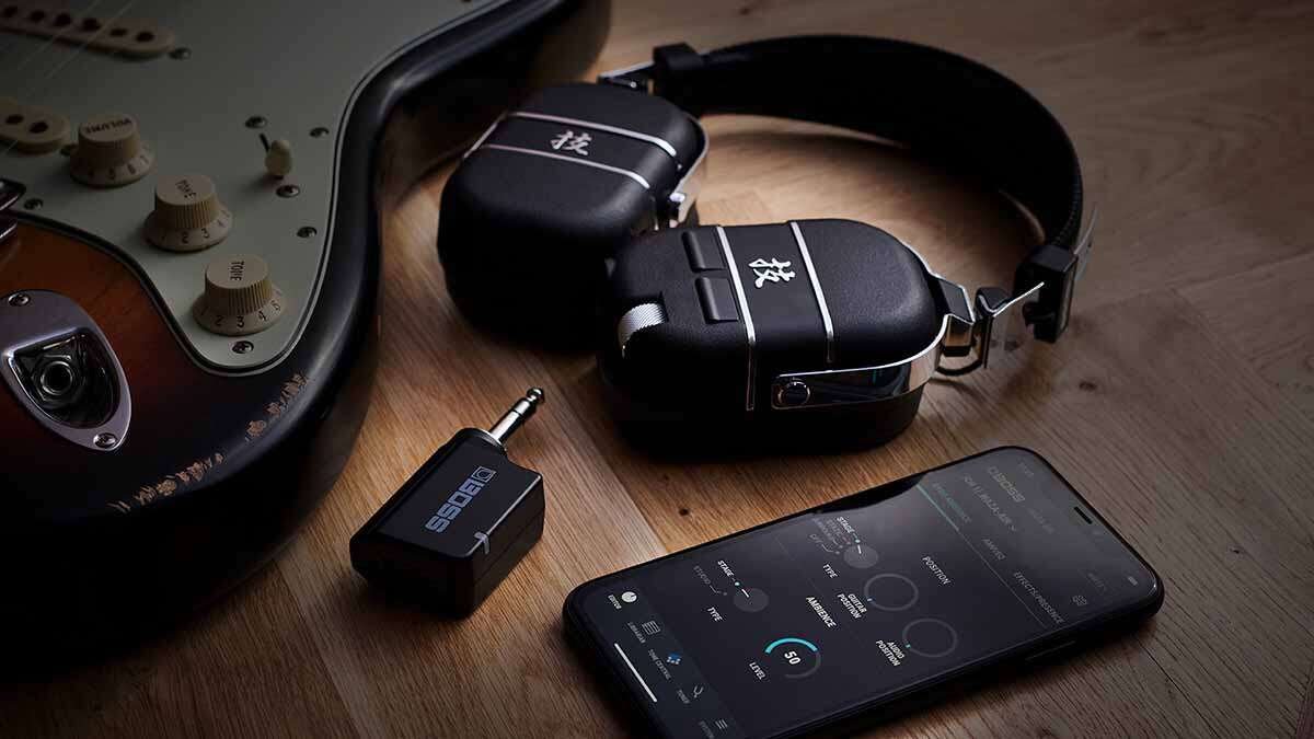 BOSS Waza Air guitar amp wireless bluetooth headphones with 3d spatial technology