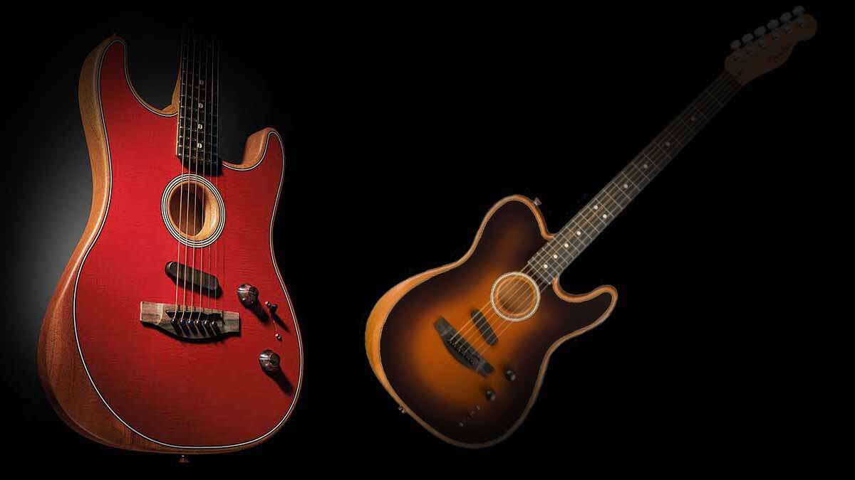 Difference between Fender American Acoustasonic Stratocaster vs Telecaster